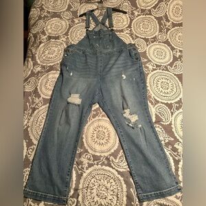 Stylish Blue Distressed Women's Jeans